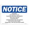 Signmission OSHA Notice Sign, 7" Height, 10" Width, Warning! Explosives In Use! Blasting Area Sign, Landscape OS-NS-D-710-L-18934 - alternate 1